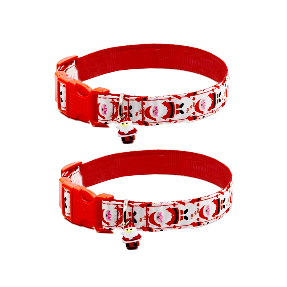 

2pcs Pet Accessories Cat Supplies Pet Supplies Adjustable Santa Claus Christmas Fashion Accessories Holiday Gift