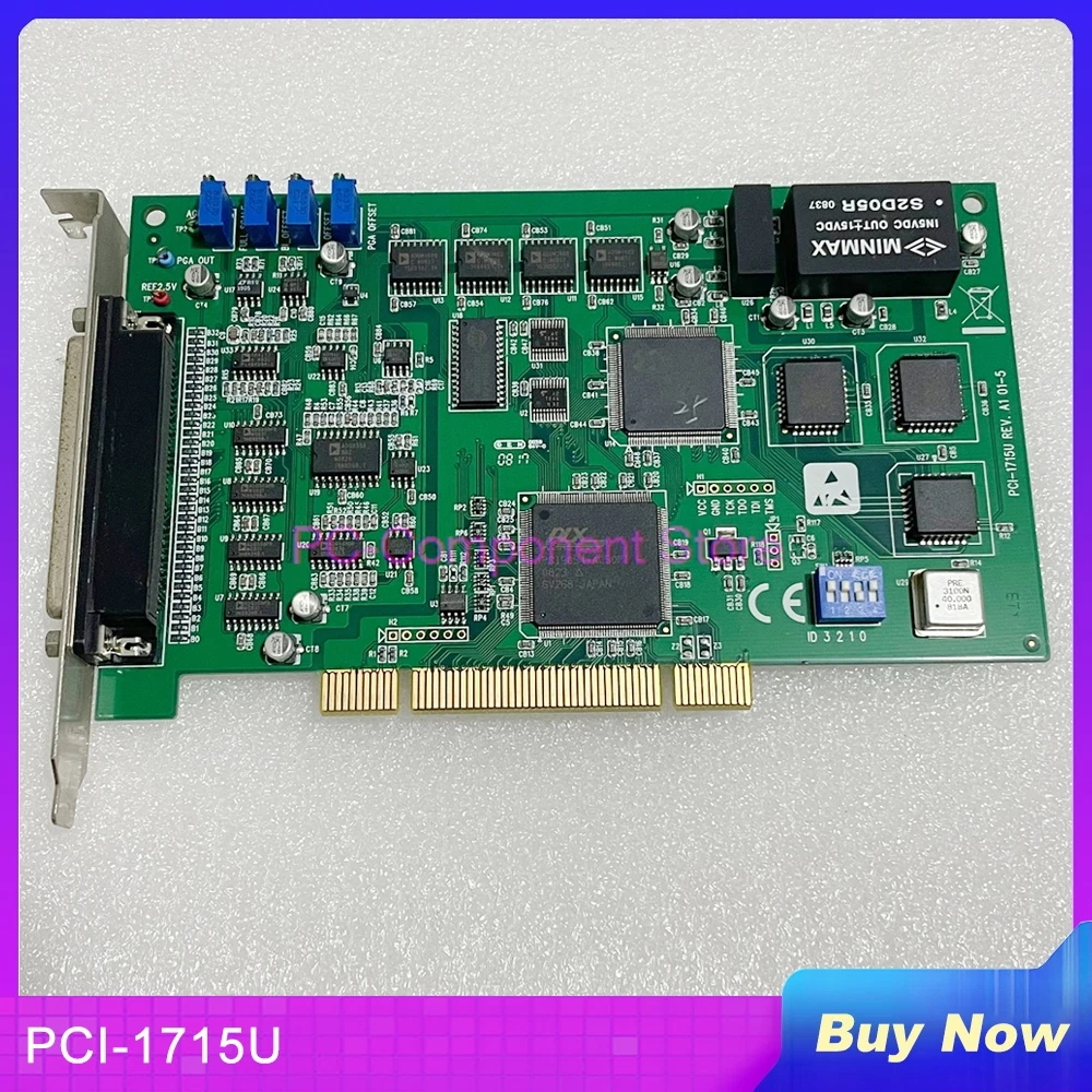 For Advantech Captur Card 500K 12 Bit 32-Channel Isolated Analog Input Card PCI-1715U