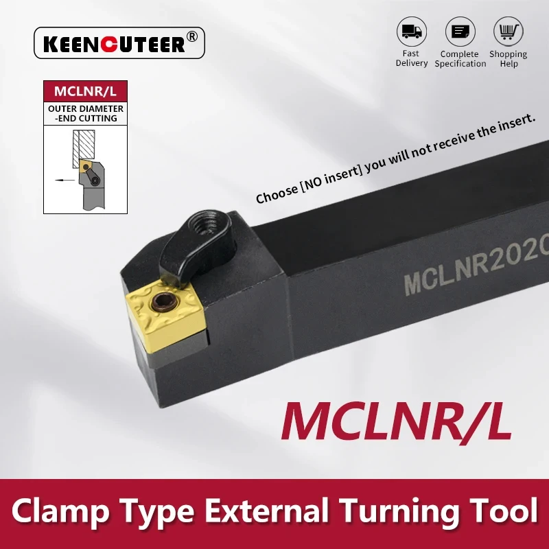 MCLNR1616 MCLNR2020 MCLNR2525 MCLNR3232 외부 선삭 공구 MCLNR MCLNL 선반 터닝 홀더 CNC 절삭 공구 커터 바