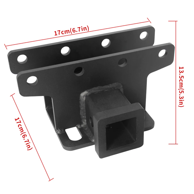 Car Rear Bumper Installation of square mouth base Better adaptation to trailer hook equipment for Jeep Gladiator JT 2019-2023