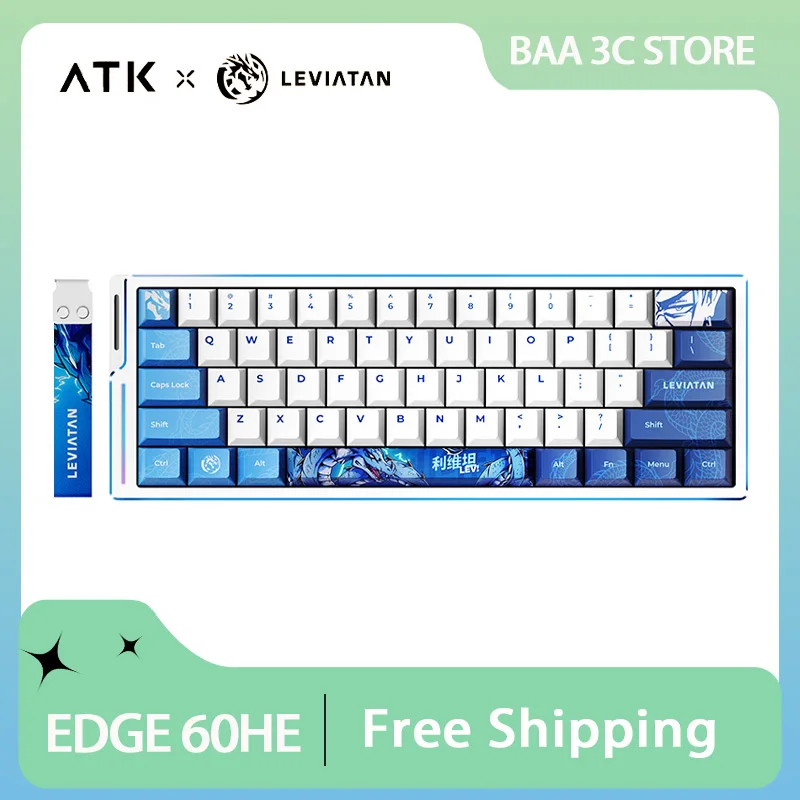 ATK Leviatan EDGE 60HE Magnetic Switch Mechanical Keyboard 8000hz Aluminium Alloy Wired Office Custom Gaming Keyboards