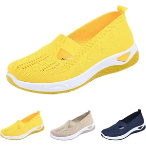 Orthopädische Schuhe für Frauen Walkingschuhe im Bogen -Unterstützung Memory Memory Atemrespirable Sneaker Sommer komfortable Freizeittrainer 6 orthopädische Tennisverkäufe für Frauen - №2