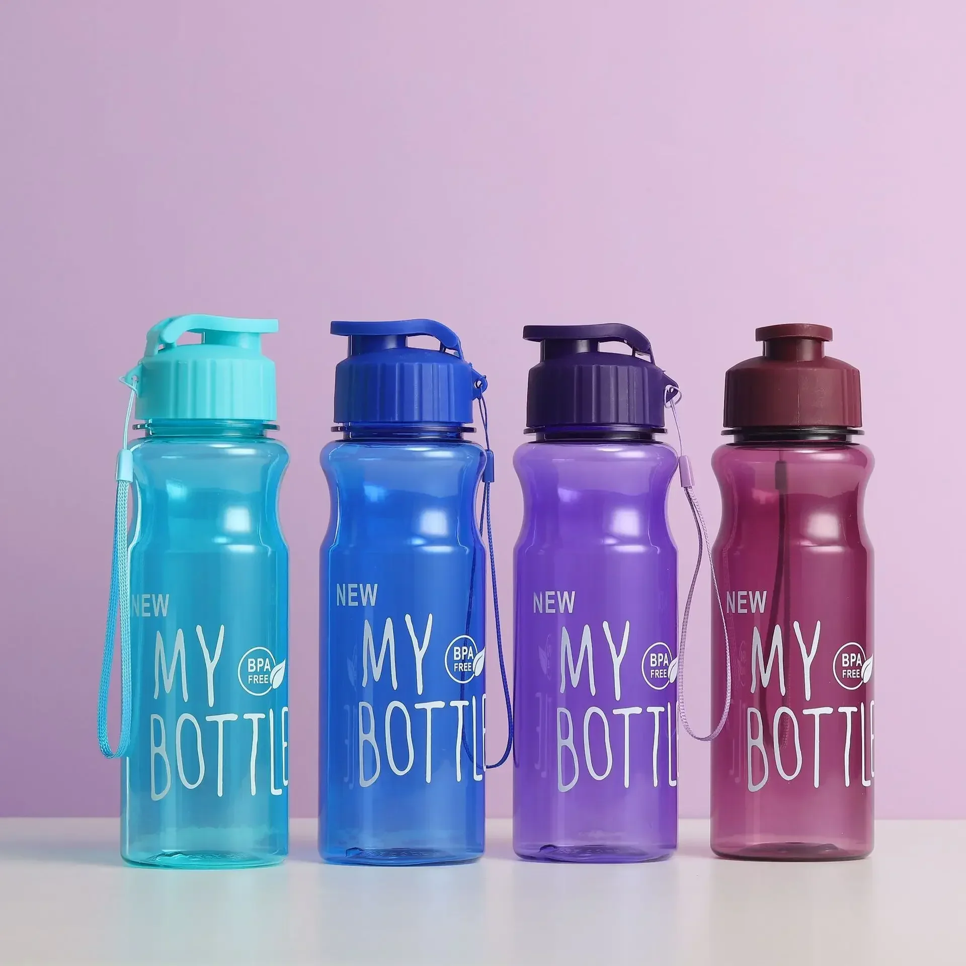 550ML Transparent Water Bottle Portable Sport Bottle for Drinking Kitchen Tools  Water Bottles Gym Travel Girl and Boy Water Cup