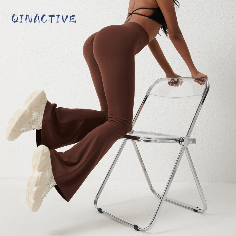 

QINACTIV расклешенные леггинсы, брюки для йоги, женские брюки-клеш, брюки для йоги с высокой талией, брюки для фитнеса, эластичные повседневные спортивные штаны для спортзала