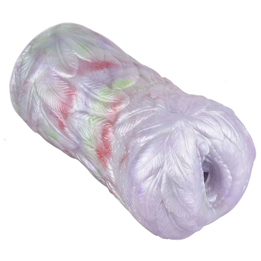 GEEBA Fantasy Alien Vagina Stroker for Men Soft Silicone Male Masturbator Unique Textured Inner Tunnel Pocket Pussy Male Sex Toy