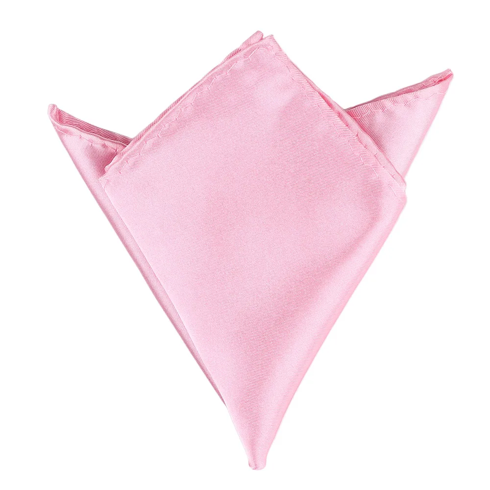 

Accessories Fashion Pocket for Wedding Dress Party Men 15 Color Plain Square Hanky Solid Pocket Square Hanky Silk Handkerchief
