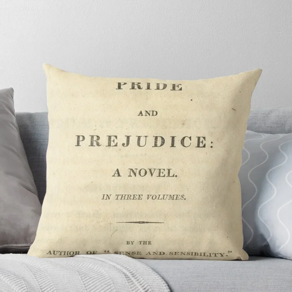 PRIDE and PREJUDICE Novel Cover Throw Pillow Christmas Pillows Decorative pillow case pillow