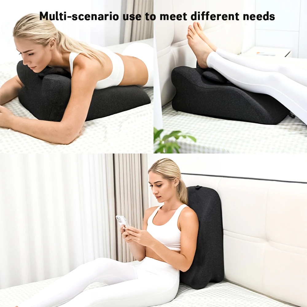 Keilkissen für Säurereflux oder zum Schlafen mit Neuer Bauchlage Ergonomisches Kissen zum Lesen, Liegekissen für Paare