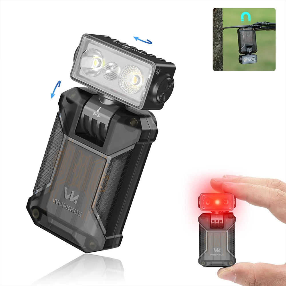 Wurkkos HD04 Mini RGB Taschenlampe, 750 Lumen, 180° ° Horizontale Rotation, schneller Versand aus Überseelager