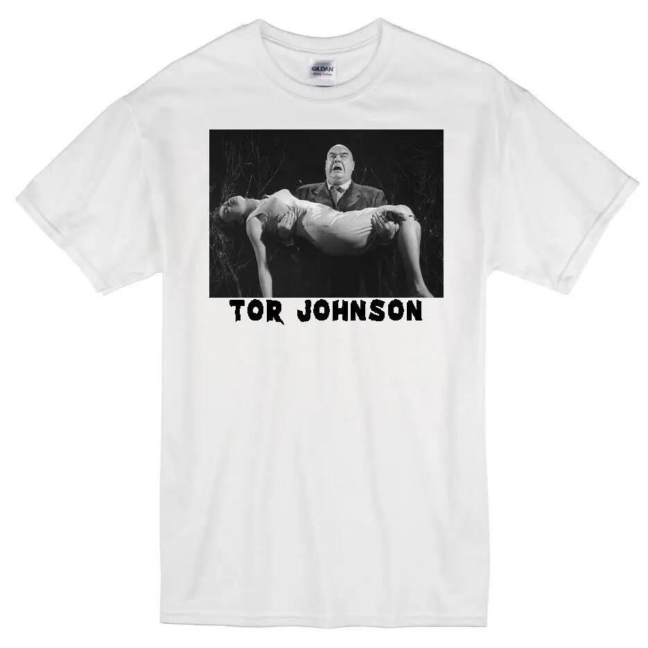 TOR JOHNSON PLAN 9 FROM OUTER SPACE ED WOOD MOVIE SWEDEN ACTOR WHITE T-SHIRT