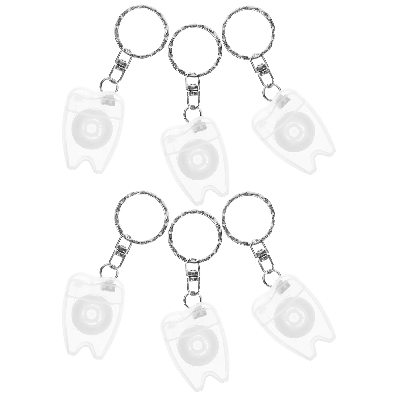 

6Pcs Dental Floss Keychain Portable Floss Holder for Travel Home Teeth Cleaning Tools Freshens Breath Teeth Cleaning Tools