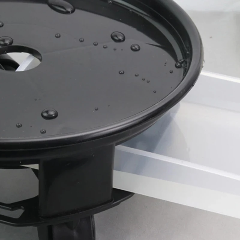 صينية أصيص زهور مستديرة قابلة للإزالة ، عجلة سفلية شاملة ، نبات أساس ، قاعدة أصيص زهور مع درج تخزين-D