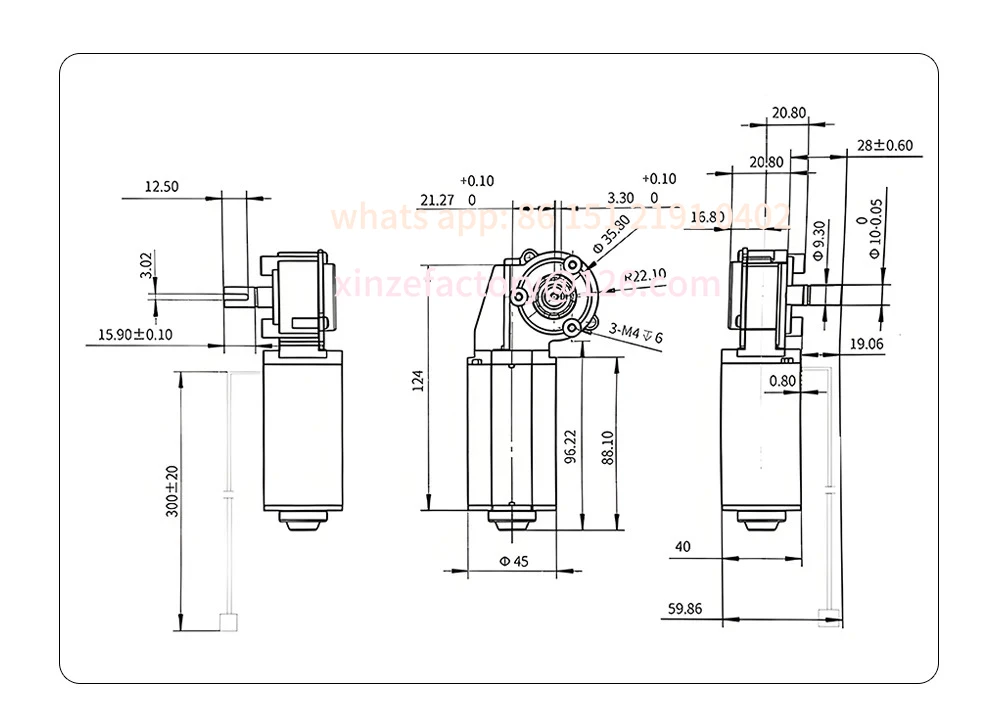 Customizable Gear Motor Forward and Reverse High Torque Slow Speed Power Failure Self-locking Motor Reducer Motor