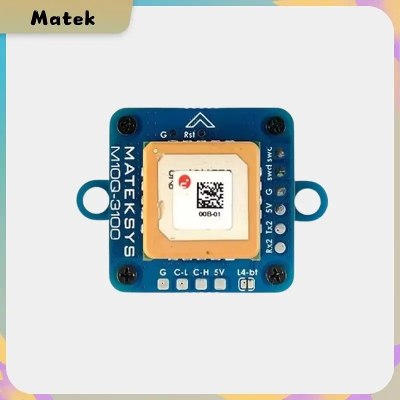 Matek AP_PERIPH DRONECAN GNSS M10Q-3100 Built-in Magnetic Compass PNI RM3100 Patch Antenna for RC FPV Racing Drone Long Range