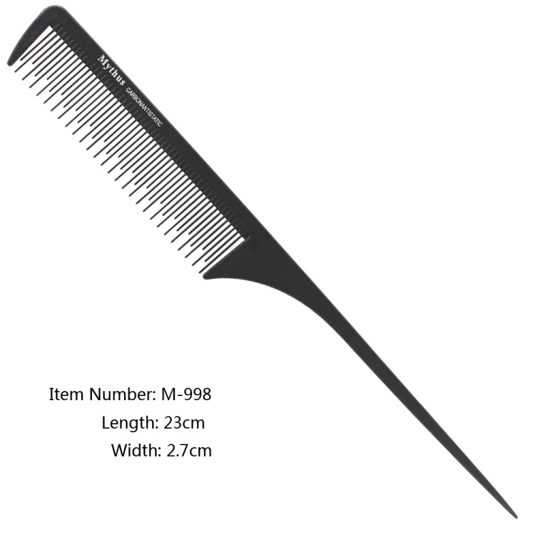 Mythus Barber Kamm Haarschnitt Professionelle Friseur Styling Kamm Set Salon Haarpflege Styling Werkzeug Carbon Faser Kamm Set – Detail 26