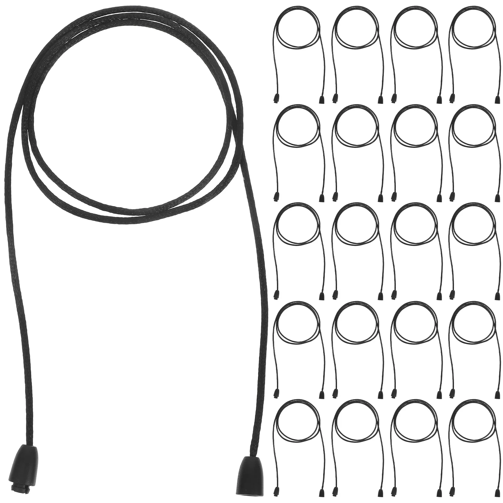 30 مجموعة Breakaway الحبل عدة حبل النايلون الأسود لصنع المجوهرات قلادة قابلة للتبديل الحرف استبدال عقد دي اي واي حبل #1