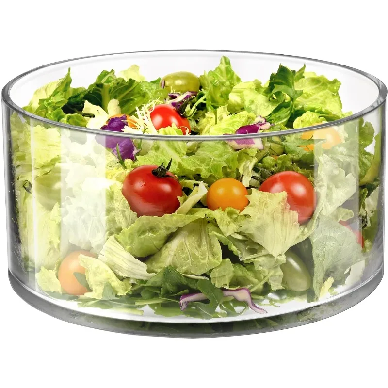 

Large Glass Salad Bowl - Versatile 156oz Trifle and Fruit Bowl - Elegant & Long-Lasting for Serving Salads, Dessert