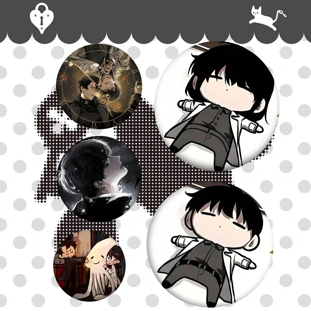1pc Anime Omniscient Readers Viewpoint Cartoon Style Badge Brooches On Backpack Decoration Round Enamel Pins For Accessorys