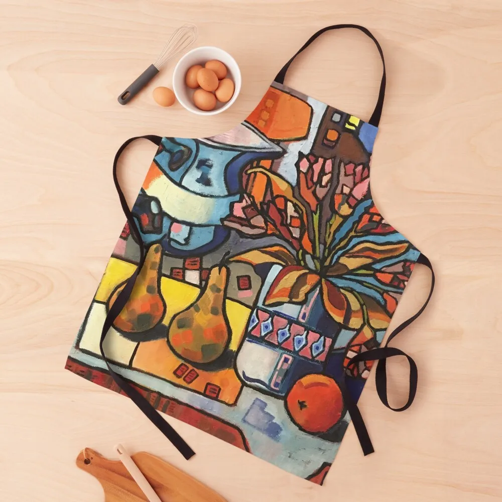 

Two Pears Oil Painting Apron Women's Kitchen Things For Kitchen Apron