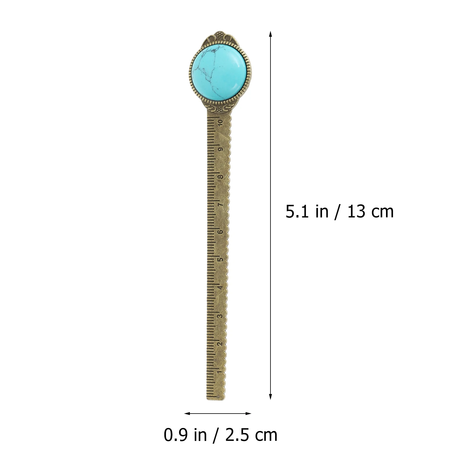 

Zinc Alloy Bookmark Ruler Vintage Page Label for School Paper Small Size Light Weight Creative Design Student Supplies Book Mark