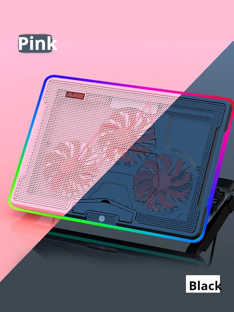 Ajazz ANC160 Gaming Laptop Cooler 3 Fans 2USB Ports With RGB Light Laptop Cooling Pad Esports grade turbo radiator  Cooler Stand