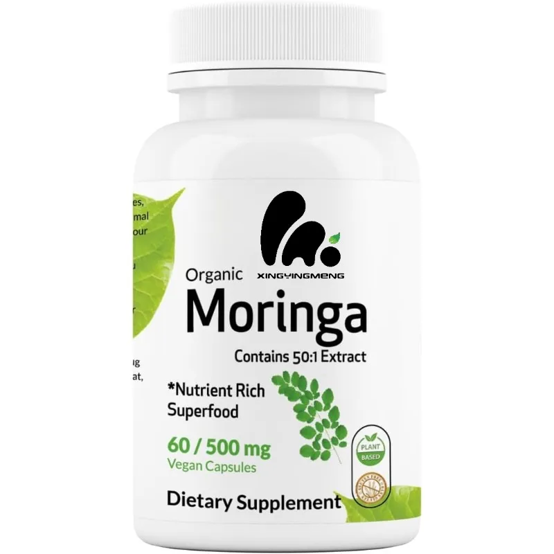 

Organic Moringa Capsules - Immune System and Energy Support -60 capsules 500mg