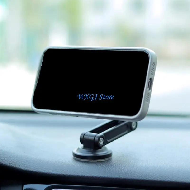 37JE Auto Phone Holder 360 Adjustable Rotation Car Phone Mount Single Handed Operations Anti Shake Base