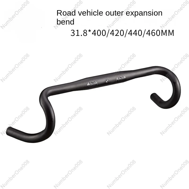 Road Bike External Expansion Bent Handlebar Gravel Gravel Off-Road Lightweight External Skimming Bicycle 31.8 Handlebar
