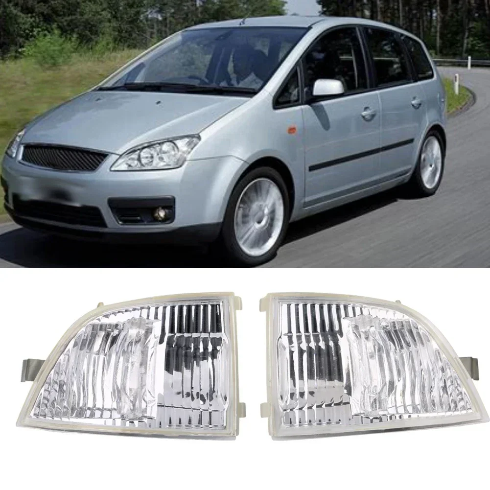 1 Pair of Car Rear View Mirror Light Shell Auto Turn Signal Lamp Cover Side Lateral Binker Cap For Ford Focus C MAX 2003-2013