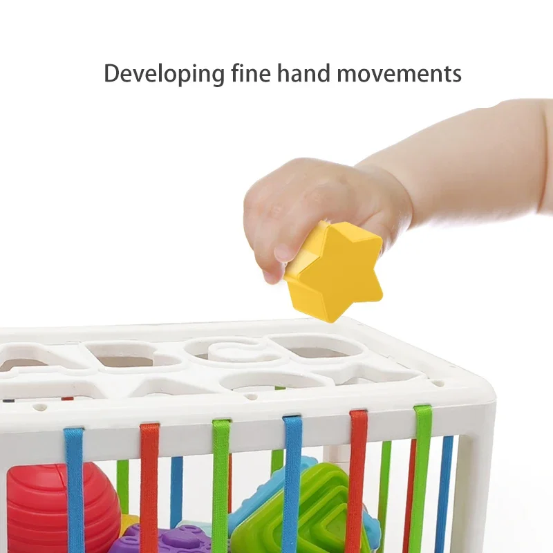 كتل فرز لعبة اليد ممارسة اللعب تعلم الأطفال التعليمية هدية مكعبة مستطيلة هدية عيد ميلاد شكل ملون