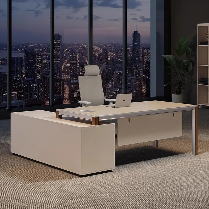 

Модный стол для руководителя под дерево, стол для начальника, простой современный стол для менеджера хранения, офисная настройка