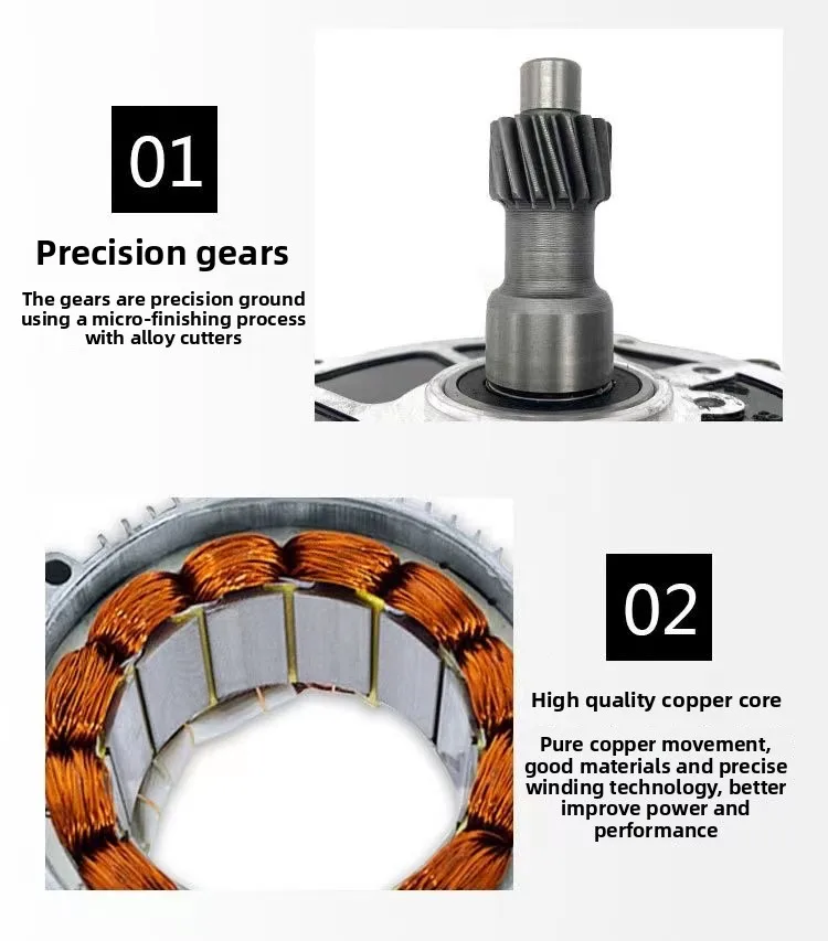 General Replacement Brushless DC Motor Pure Copper Coil 48V 60V Multiple Power For Electric Tricycle Four‑Wheeler