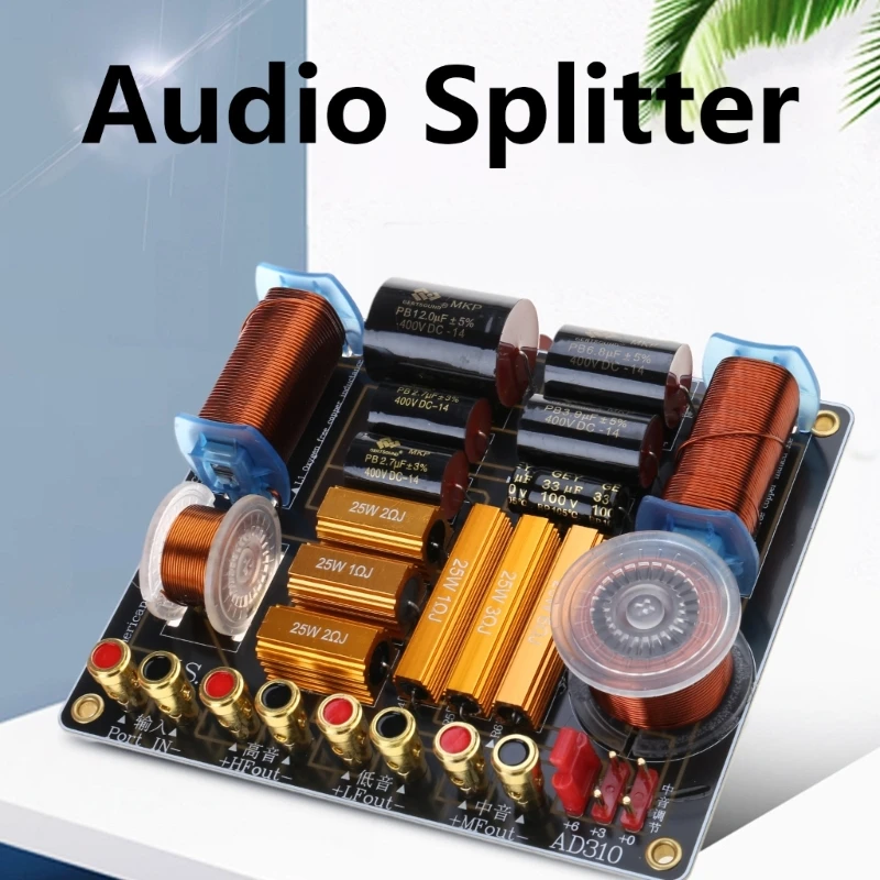 Divisor inovador de 3 unidades AD310 450W Divisor cruzado Filtro aftas 750hz/5000hz para palco Home Theater KTV Bar