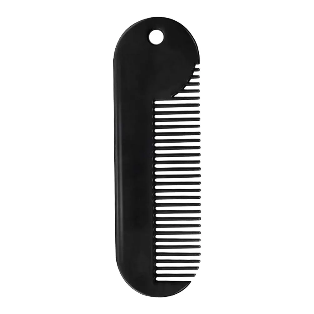 Portable Hair And Beard Comb Beard Style Tool For Salon Professional Zinc Alloy Sturdy Compact Styling Trimming