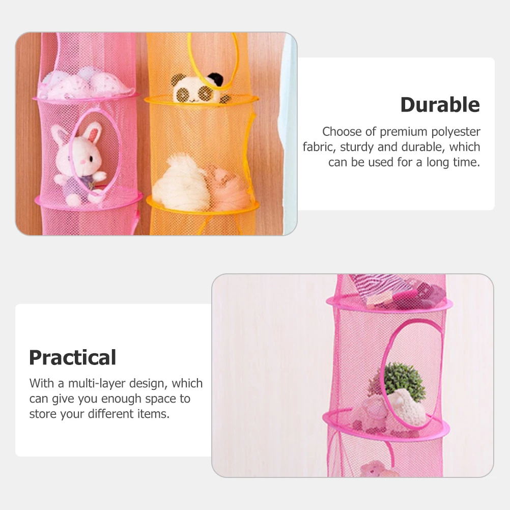 

Filling Multi-layer Storage Hanging Cage Bag Polyester Portable Organizer Basket