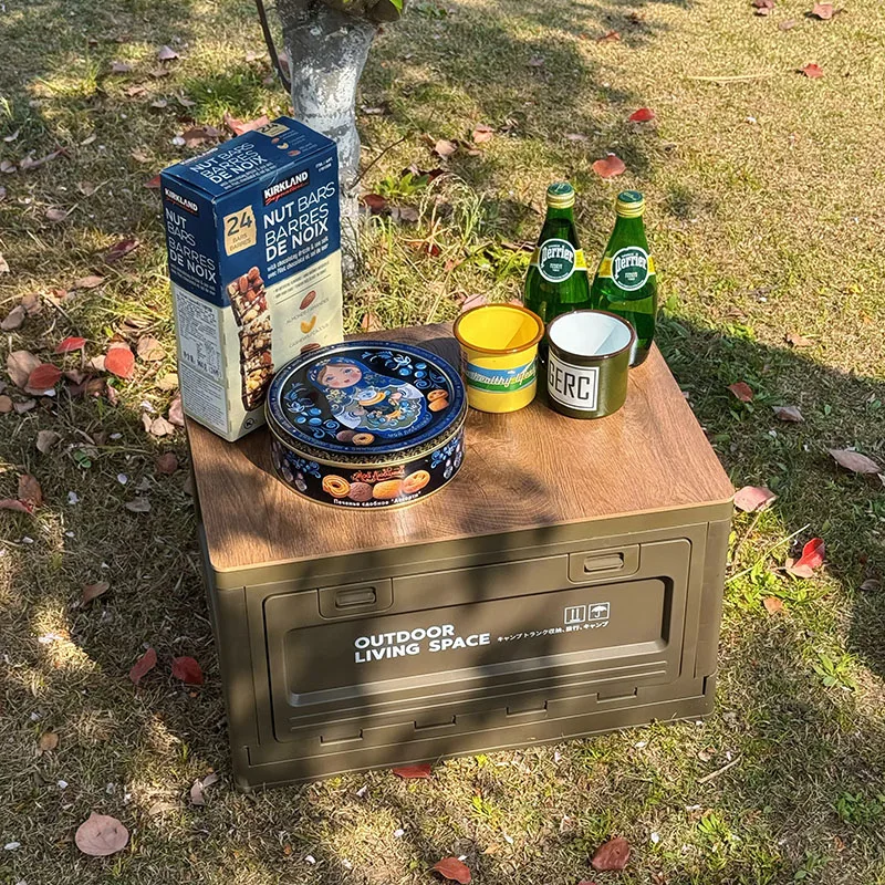 

Green Storage Box Outdoor Camping Large Capacity Durable High-strength Waterproof Wear-resistant Material Design Saving Space