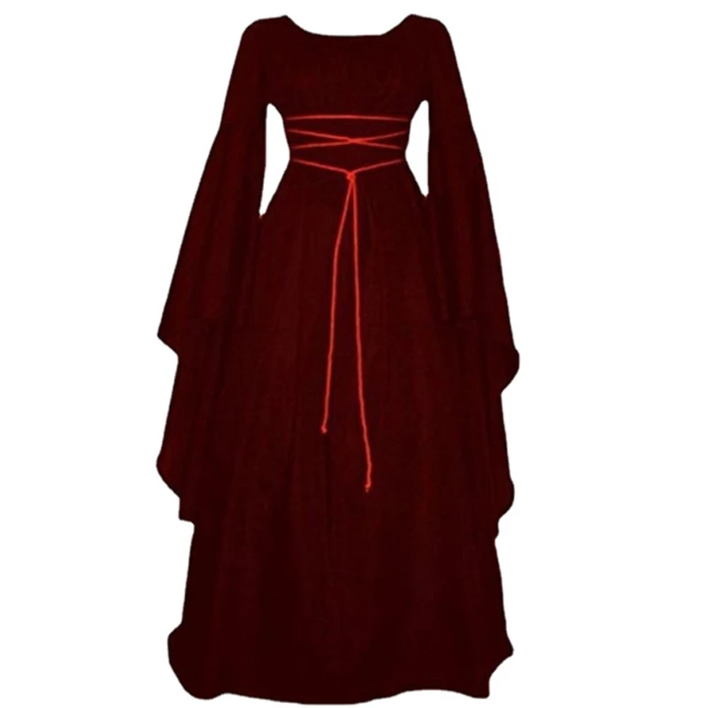 Trajes medievais vestido de bruxa para as mulheres conjunto cosplay vampiro noiva halloween carnaval festa desempenho roupas vestir-se