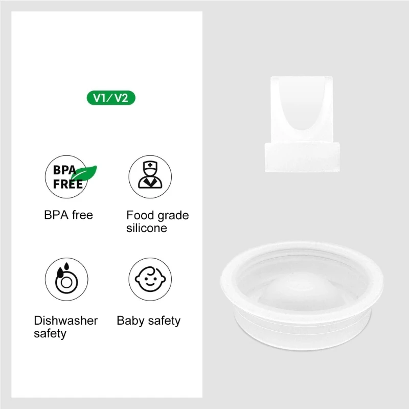 Enhances Performances Duckbill Valves & Diaphragm set Breast Pumps Maintenance Set Suitable for V1/V2 Breastfeeding Pumps