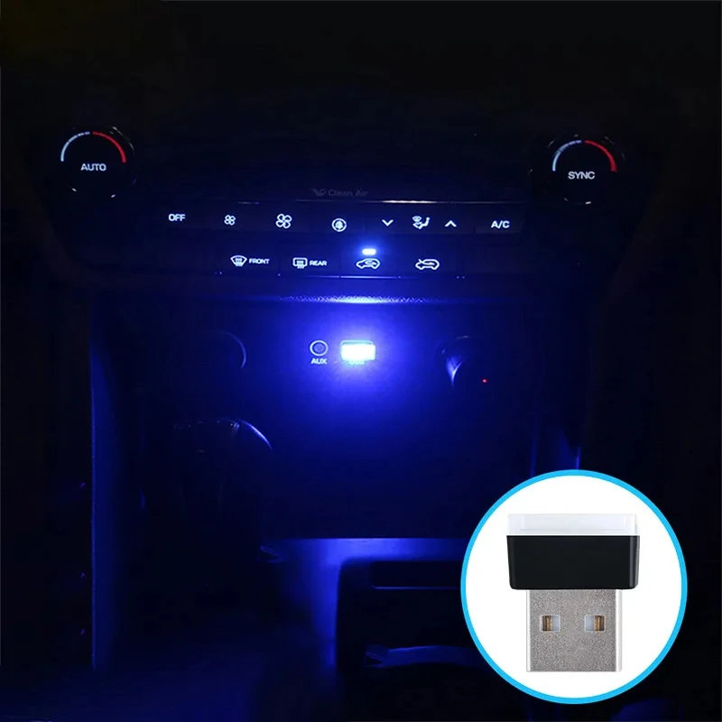 USB Atmosphere Light Projector Ceiling Starry Sky Lamp Romantic Party Roof Stars Car Bedroom   LED Decoration Night Lamp White