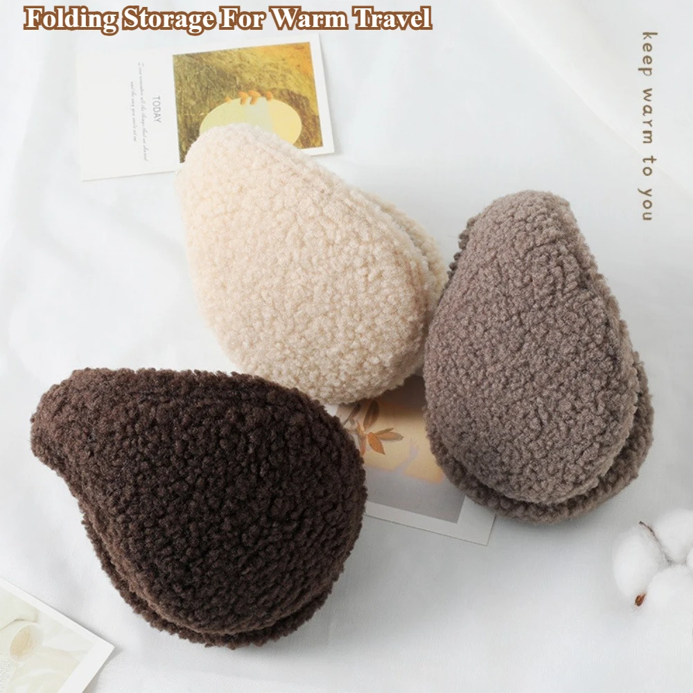 Orejeras a prueba de viento Unisex Protector cálido de orejas felpa gruesa orejera de lana cálida para invierno calentador de ciclismo al aire libre orejeras suaves