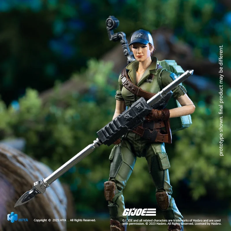 In Stock HIYA 1/18 Scale Female Soldier 10CM Special Forces GIJOE Classified Series：Lady Jaye Full Set 3.75in Action Figure Body