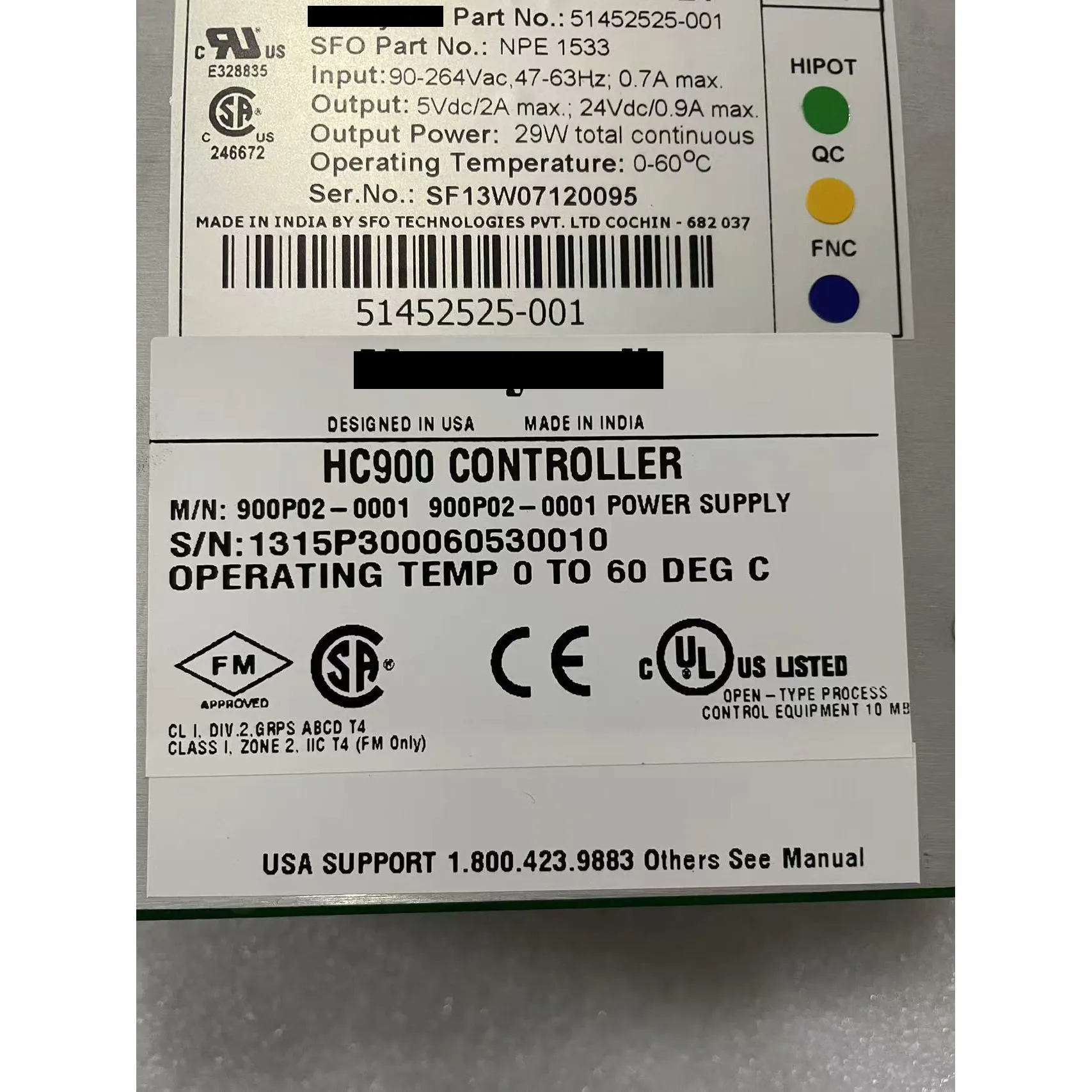 HC900 900P02-0001 Moduł zasilania