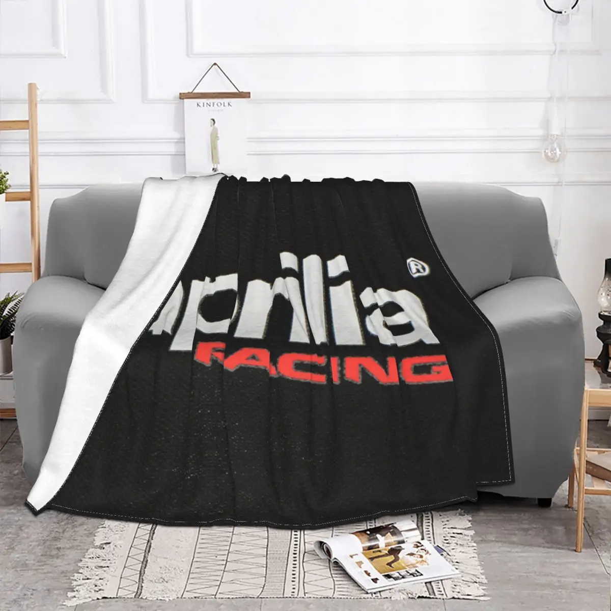 Aprilia Racing 44 Anime Quilt For Bed Home And Decoration Throw Blanket