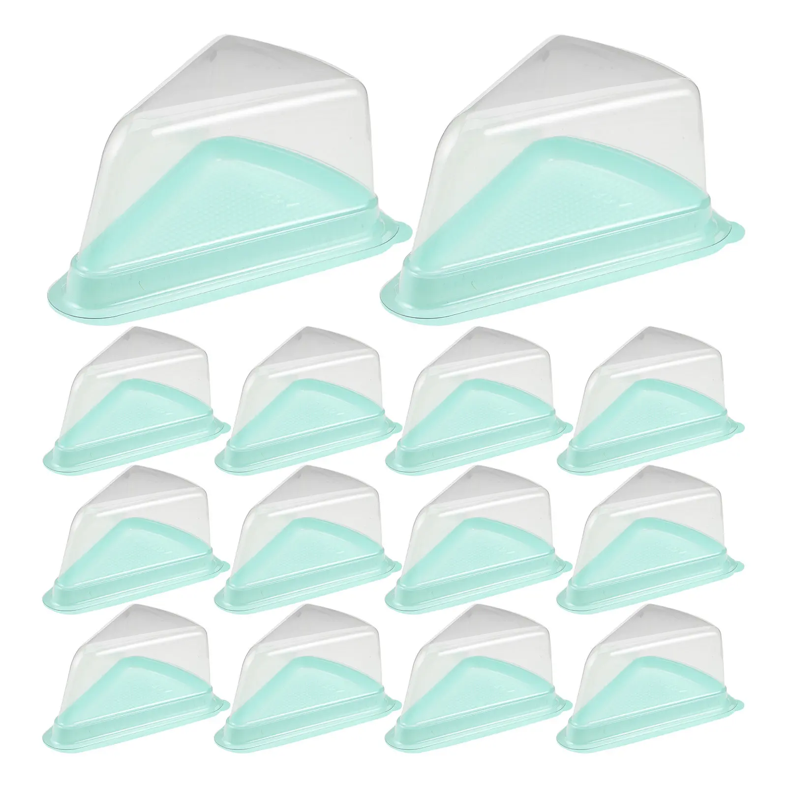 

50 шт. треугольных коробок для торта 6 дюймов, прозрачные контейнеры для кусочков торта, коробки для выпечки на вынос, упаковка для муссовых чизкейков, контейнеры для кондитерских изделий