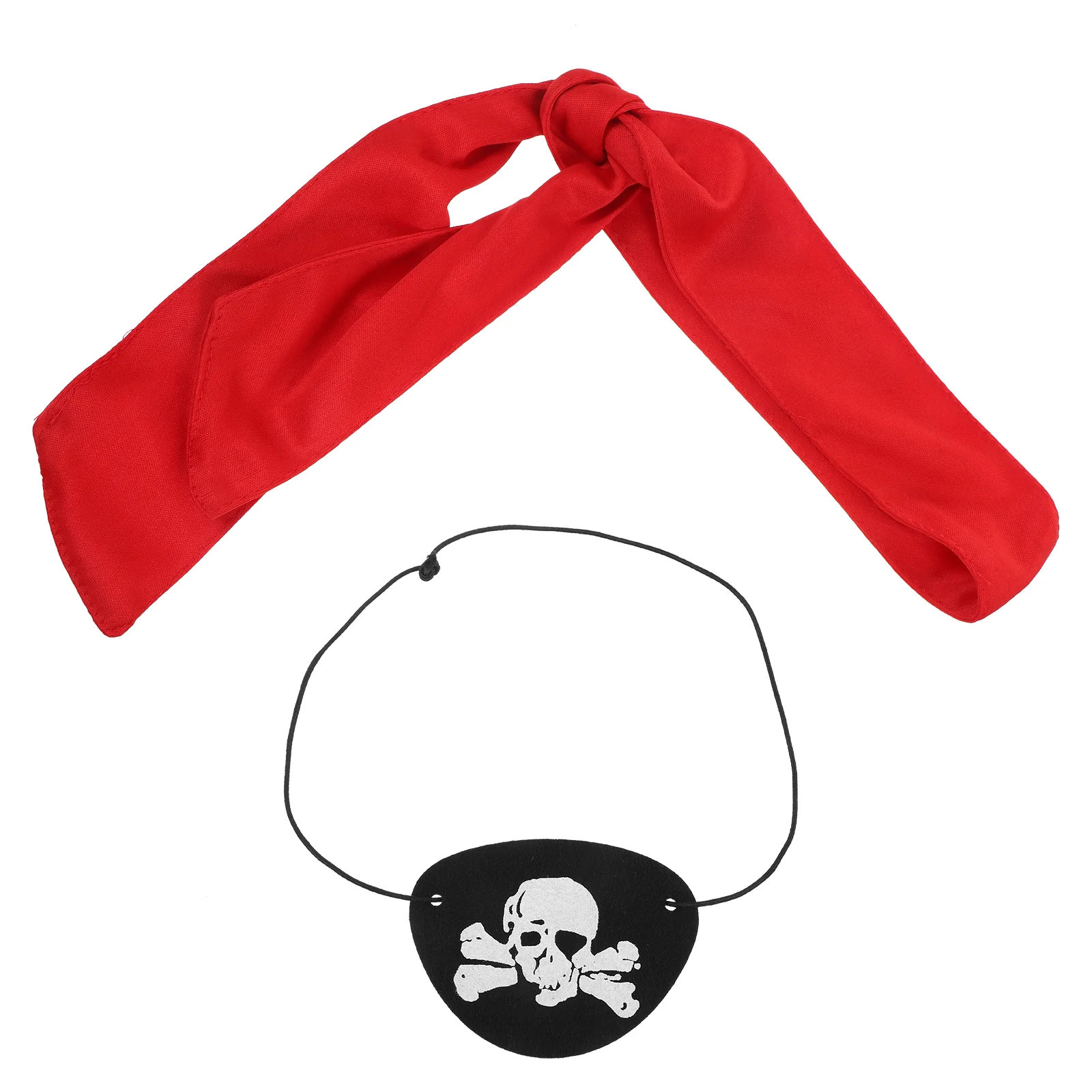 Pirate Turban Halloween Costume Props Makeup Felt Red Headband Cosplay Accessories