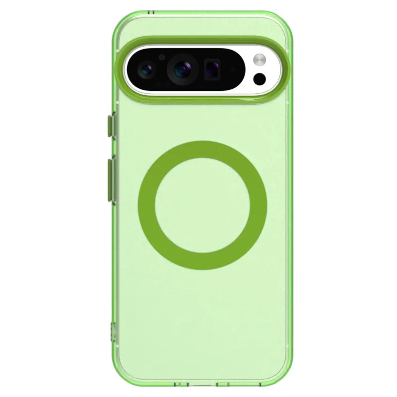 For Google Pixel 9 Pro XL For Pixel 8A 8 9 Pro XL Case Translucent Candy Color Matte Magnetic Shockproof Protective Bumper