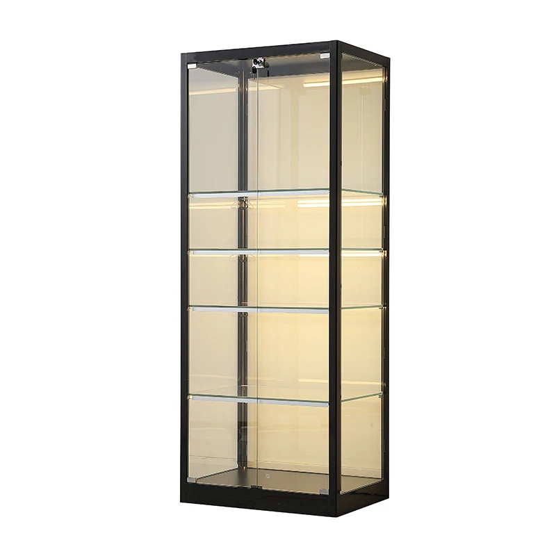Figure Display Cabinet Home Living Room Ornament Glass Gifts Trophy Display Toy Model Storage