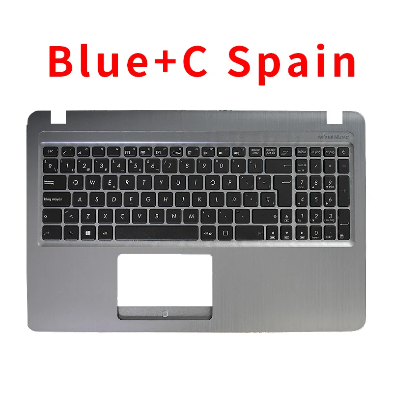 Teclado español para ordenador portátil Asus, cubierta de reposamanos para Asus X540, X540L, X540LA, X540CA, X540SA, X540SC, X540LJ, F540L, D540n, D540, MP-13K93US-G50