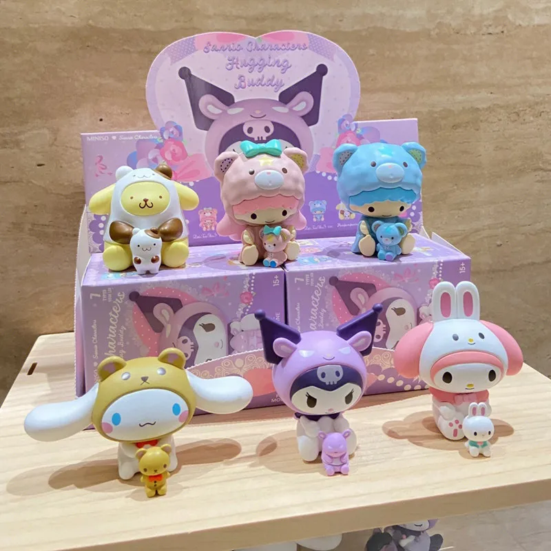 

Anime Figure My Melody Kuromi Mystery Box Action Figures Blind Box Toys Hand Made Collection Pvc Model Christmas Birthday Gifts