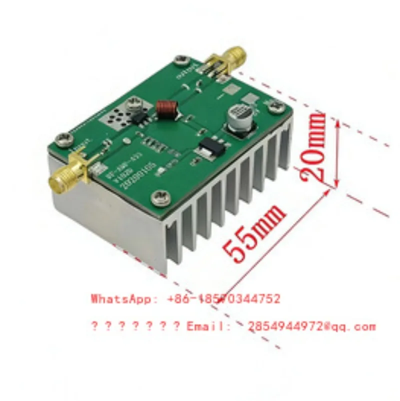 433MHz 5W-8W Power Amplifier Module UHF Radio Frequency Extension, Operating Frequency 380-450MHz